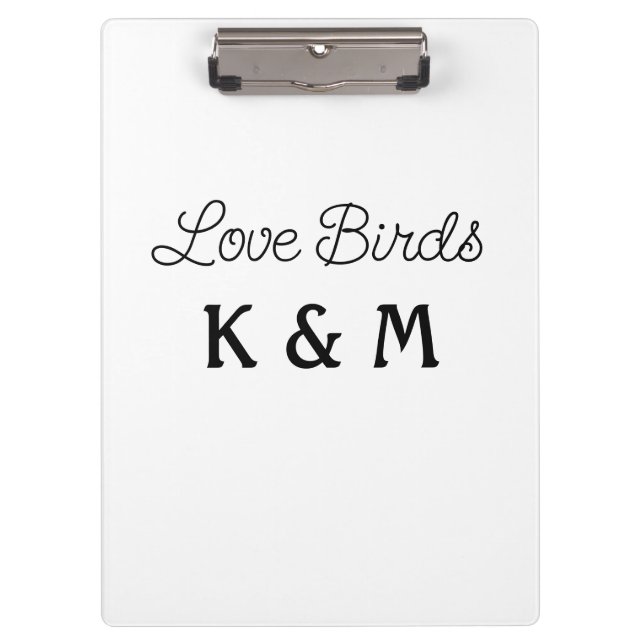 Porte-bloc minimadd yname text love birtext (Devant)