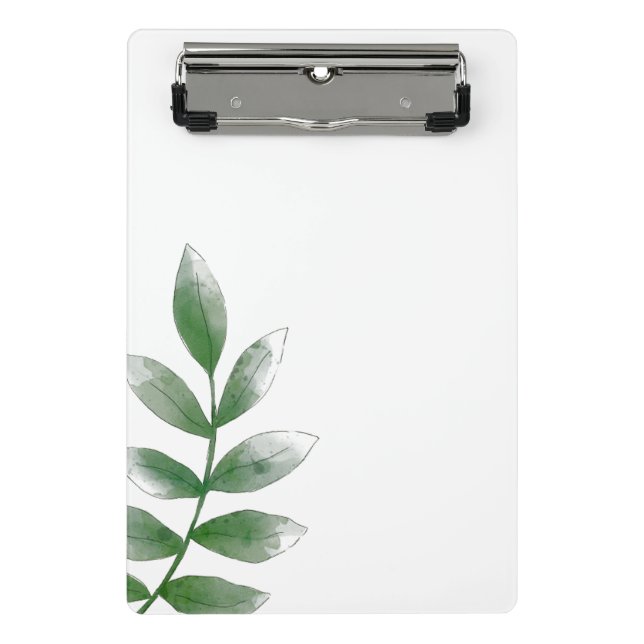 Porte-bloc minimal vert botanique mini (Devant)