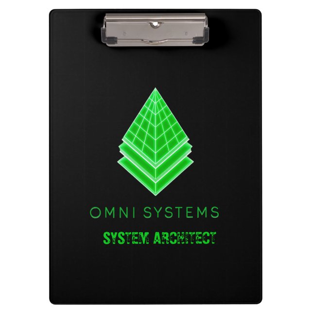 Porte-bloc Minimalisme Rétro-Futurisme Tech Omni Systèmes (Devant)