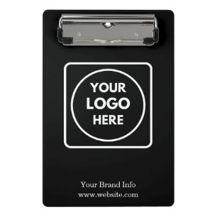 Porte-bloc minimaliste noir   Entreprise personnal