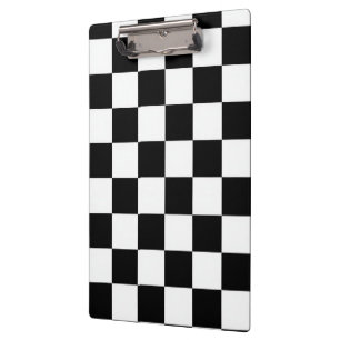 Porte-bloc Minimaliste Rétro à Carreaux – Streetwear Monochro