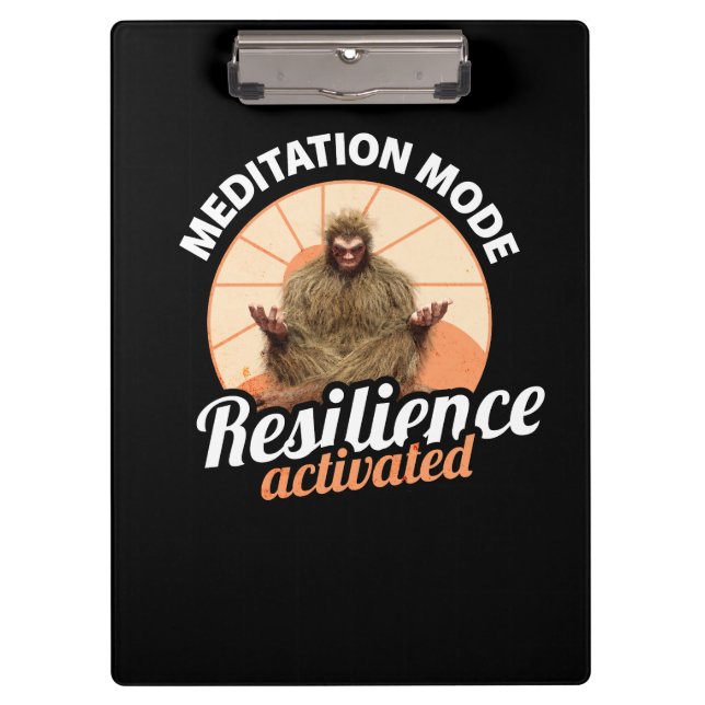 Porte-bloc Mode Méditation Bigfoot Résilience Activée (Devant)