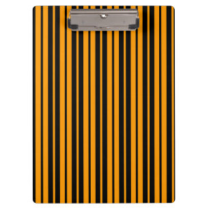 Porte-bloc Modèle de bande verticale orange noir