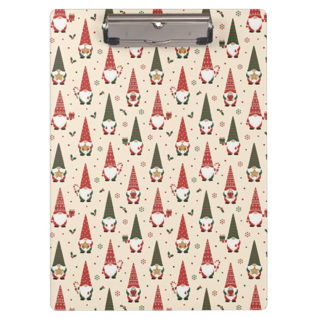 Porte-bloc Modèle de fête de gnome de Noël (Devant)