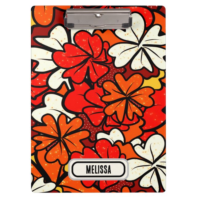 Porte-bloc Modèle floral (Devant)