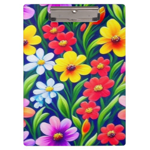Porte-bloc Modèle floral coloré