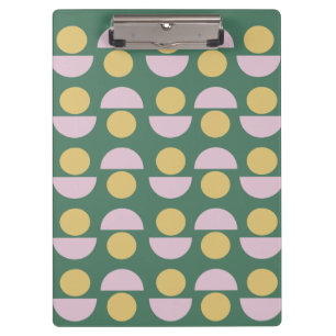 Porte-bloc Modèle floral géométrique scandinave en vert