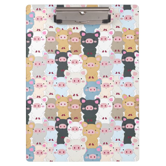 Porte-bloc Modèle mignon des cochons (Devant)