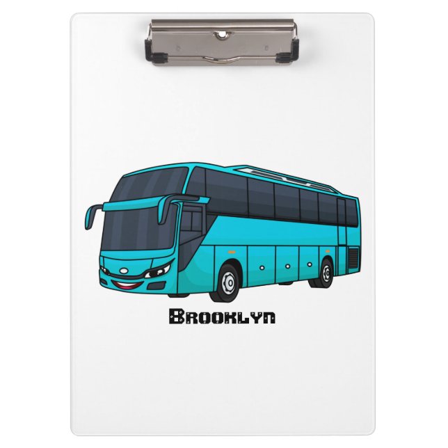 Porte-bloc Modern passenger bus cartoon illustration  (Devant)