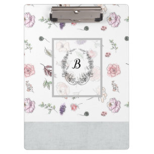 Porte-bloc Moderne et élégant Monogramme Motif fille #3
