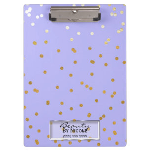 Porte-bloc Moderne Glamour Noir & Or Coup de Pinceau Rayure C