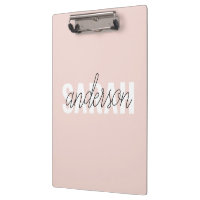 Moderne Pastel Rose Beauté Personnalisée Vous Nom