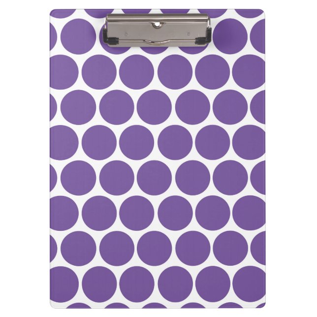 PORTE-BLOC MODERNE, POIS BLANC (Devant)
