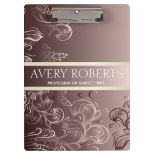 Porte-bloc Moderne Professionnel Metallic Floral Luxe