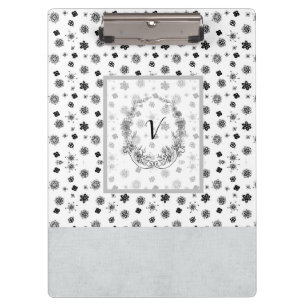 Porte-bloc Moderne stylish Monogramme Motif fille
