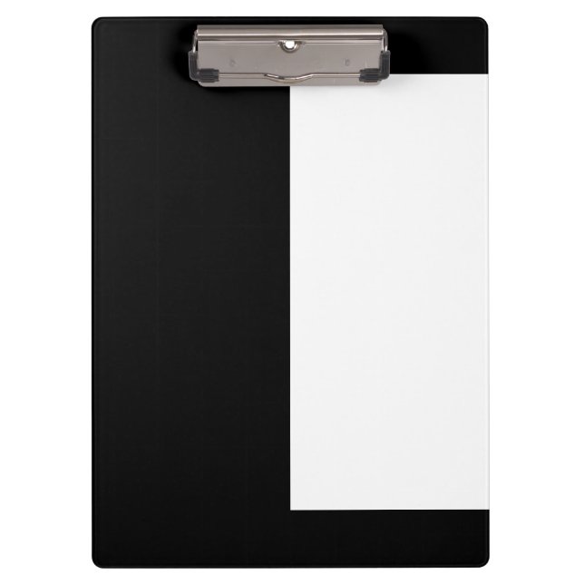 Porte-bloc moitié blanc noir moitié noir moitié noir blanc (Devant)