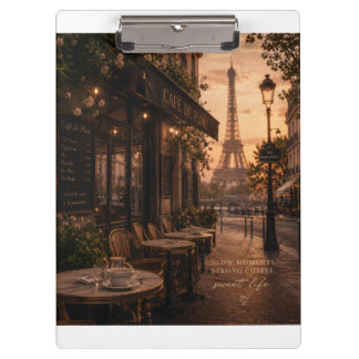 Porte-bloc Moments lents. Café fort. Douce vie. | Vintage