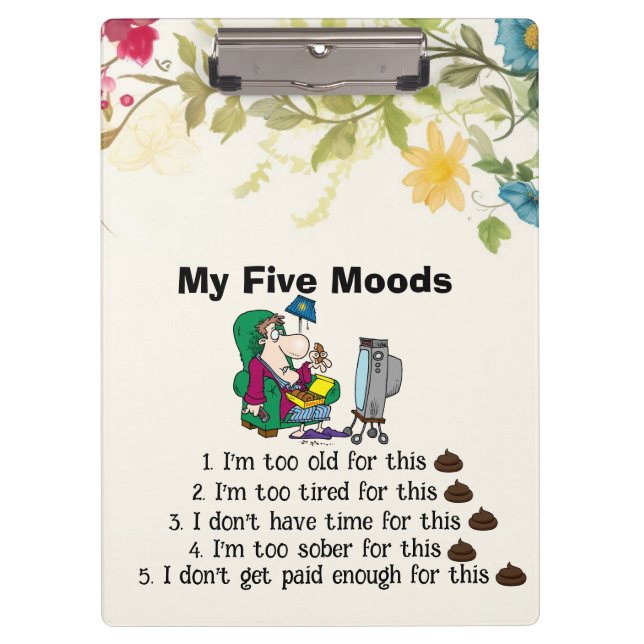 Porte-bloc Mon Porte - bloc des Cinq Moods (Devant)