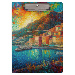 Porte-bloc Monaco, Monte-Carlo Bay en style van Gogh