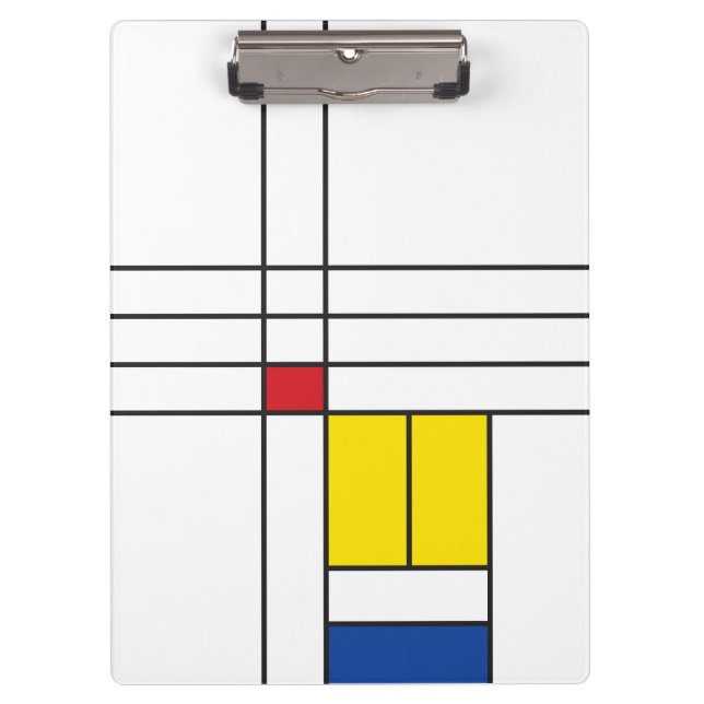 Porte-bloc Mondrian II Minimum De Stijl Modern Art Design (Devant)