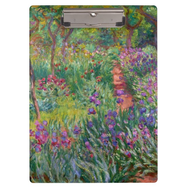 Porte-bloc Monet "Le jardin d'Iris à Giverny" (Devant)