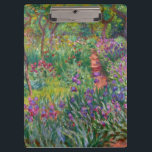Porte-bloc Monet "le jardin d'iris chez Giverny"<br><div class="desc">Monet était un fondateur de la peinture impressionniste française, dont "le jardin d'iris chez Giverny" (peint entre 1899 et 1900) est un bel exemple. C'est une célébration de couleur, de lumière et de mouvement. Quand Monet a acheté le domaine de Giverny, il a remodelé le jardin d'agrément déjà planté pour...</div>