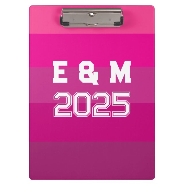 Porte-bloc "monogramm et années personnalisables (Devant)