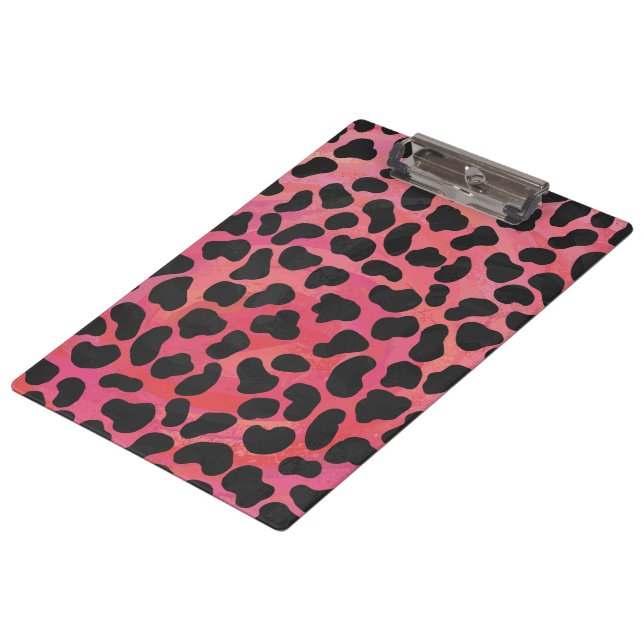 Porte-bloc Monogramme Dalmatien Noir et Rouge (Incliné)
