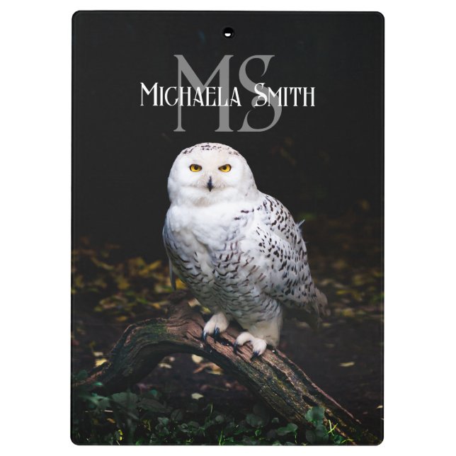 Porte-bloc Monogramme de nom personnalisé de majestueuse chou (Dos)