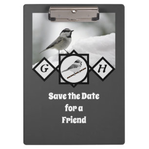 Porte-bloc Monogramme de poulet de montagne adorable Photo