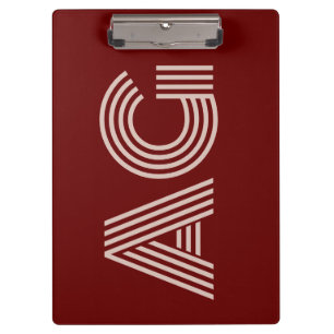 Porte-bloc Monogramme et vin beige moderne