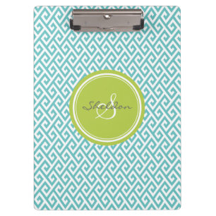 Porte-bloc Monogramme géométrique de motif d'abrégé sur c