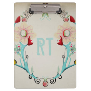 Porte-bloc Monogramme Monogrammé Fantaisiste Vintage