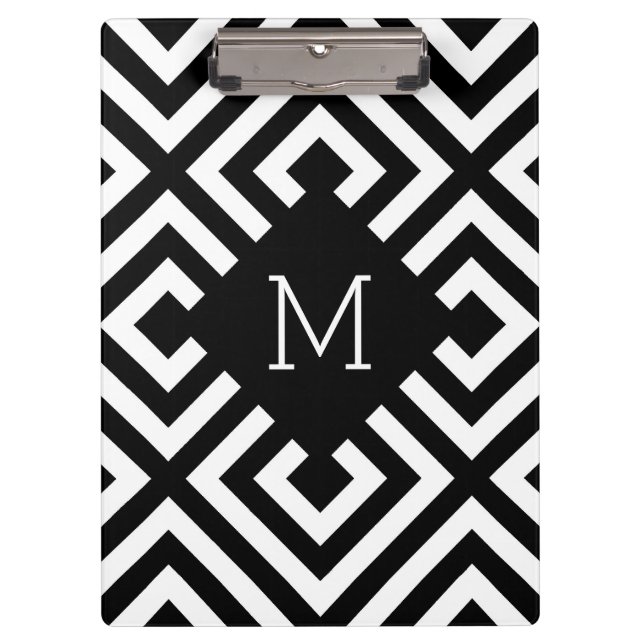 Porte-bloc Monogramme noir et blanc (Devant)