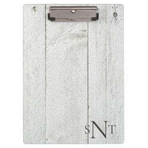 Porte-bloc Monogramme personnalisé Rustique