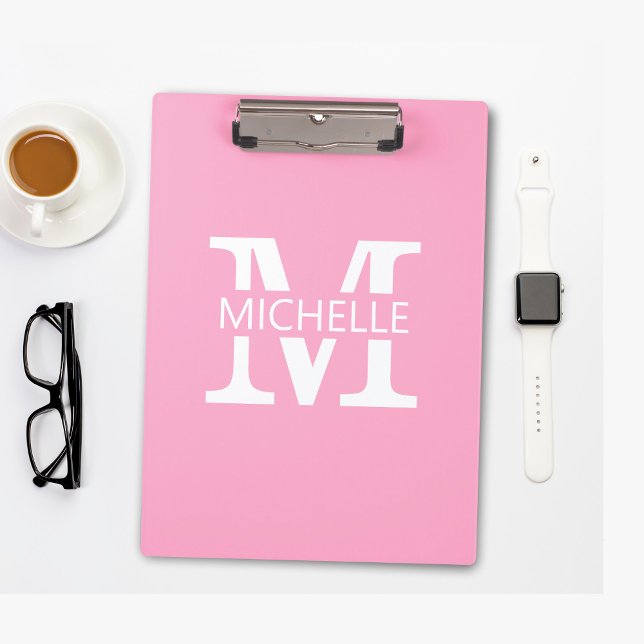 Porte-bloc Monogramme simple avec initiale (Créateur téléchargé)