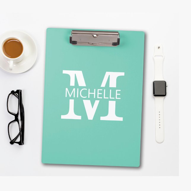 Porte-bloc Monogramme Simple avec Initiale (Créateur téléchargé)