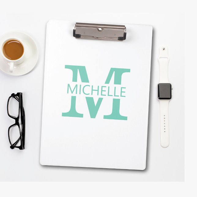 Porte-bloc Monogramme Simple avec Initiale (Créateur téléchargé)