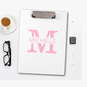 Porte-bloc Monogramme simple avec initiale