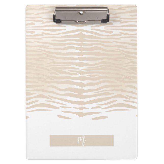 Porte-bloc Monogramme Tigre Blanc (Devant)