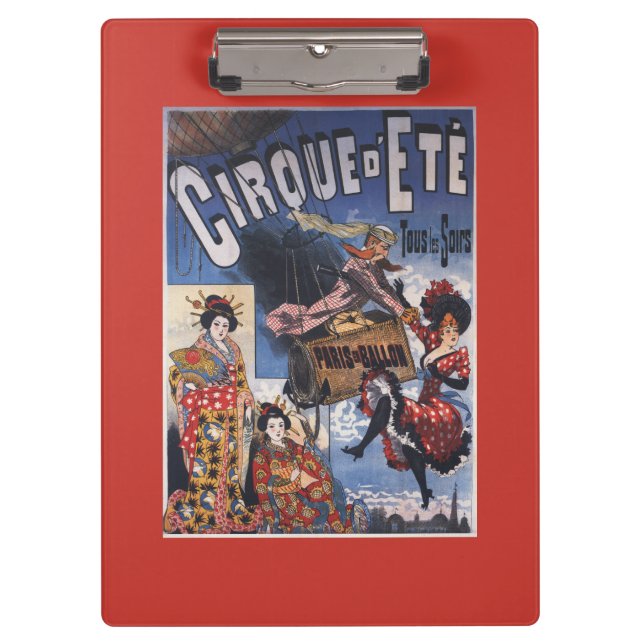 Porte-bloc Montgolfière et affiche japonaise de dames (Devant)
