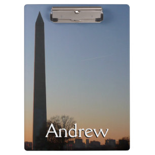 Porte-bloc Monument Washington au coucher du soleil à DC