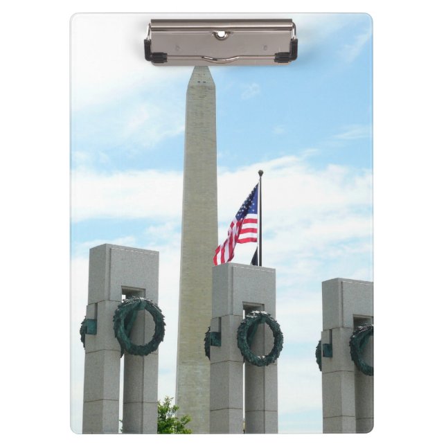 Porte-bloc Monument Washington et mémorial de la Seconde Guer (Devant)