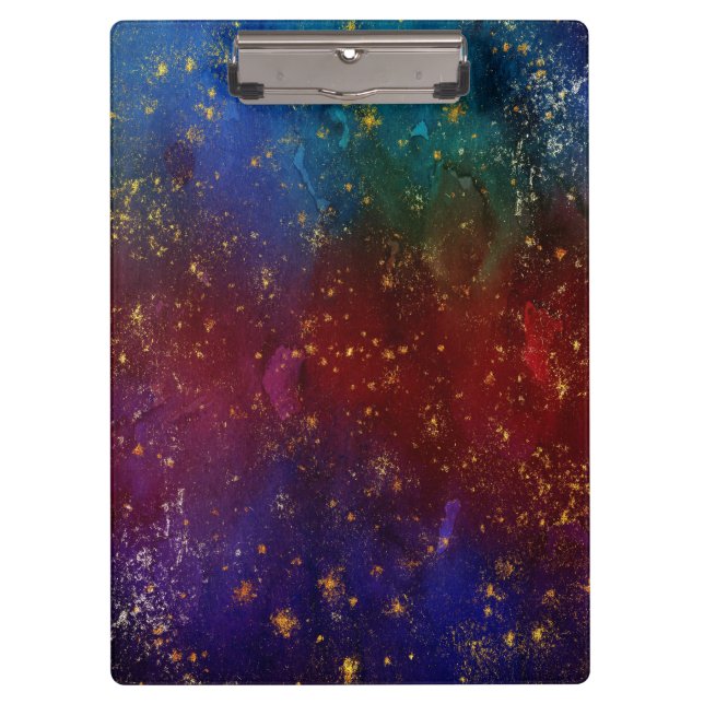 Porte-bloc Moody Ombre | Psychedélique Grunge Gold Stardust (Devant)