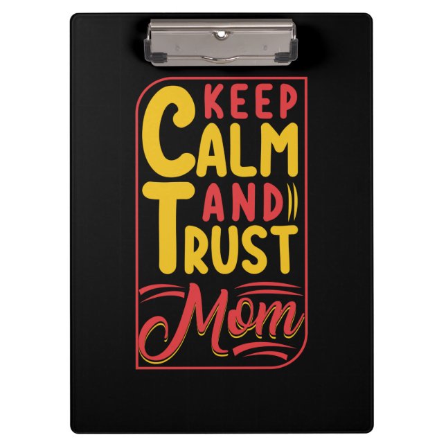 Porte-bloc Mother Gift Keep Calm And Trust Maman (Devant)