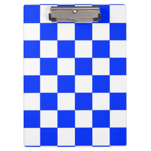 Porte-bloc Motif à carreaux bleus et blancs
