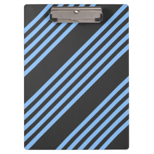 Porte-bloc Motif à cinq bandes bleu et charbon
