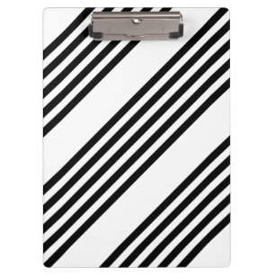 Porte-bloc Motif à cinq bandes noir et blanc