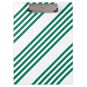 Porte-bloc Motif à cinq bandes vert et blanc de la forêt
