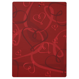 Porte-bloc Motif à coeur rouge
